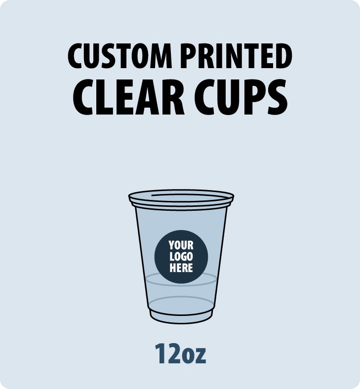 Choice 12 oz. Clear Customizable PET Plastic Cold Cup - 50/Pack