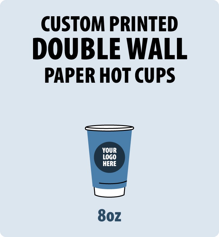 8 Oz. Printed Custom Double Layer Hot Drink Paper Cups - SCJY11A013 -  IdeaStage Promotional Products
